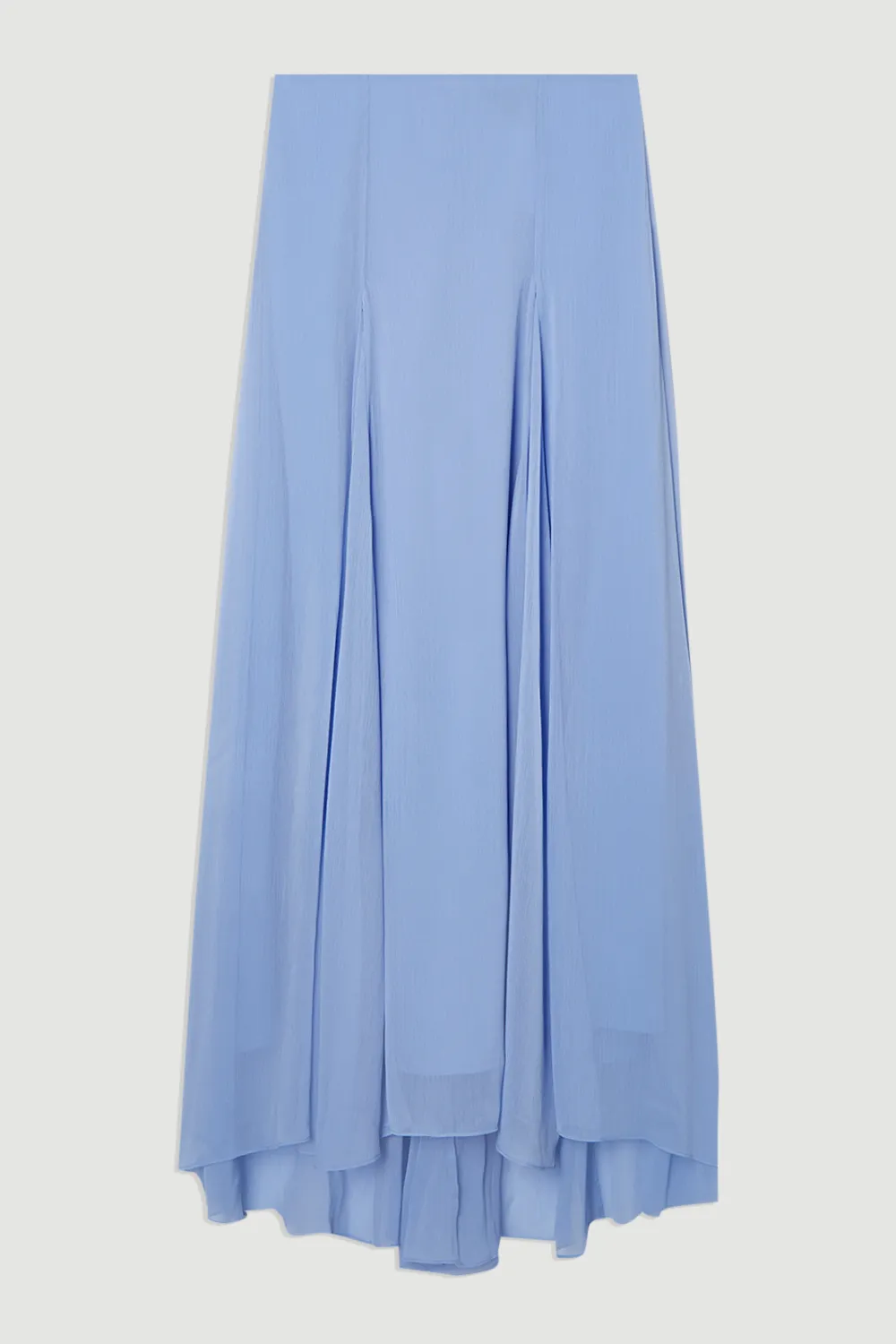 Crinkle Georgette Godet Woven Maxi Skirt BKK24403