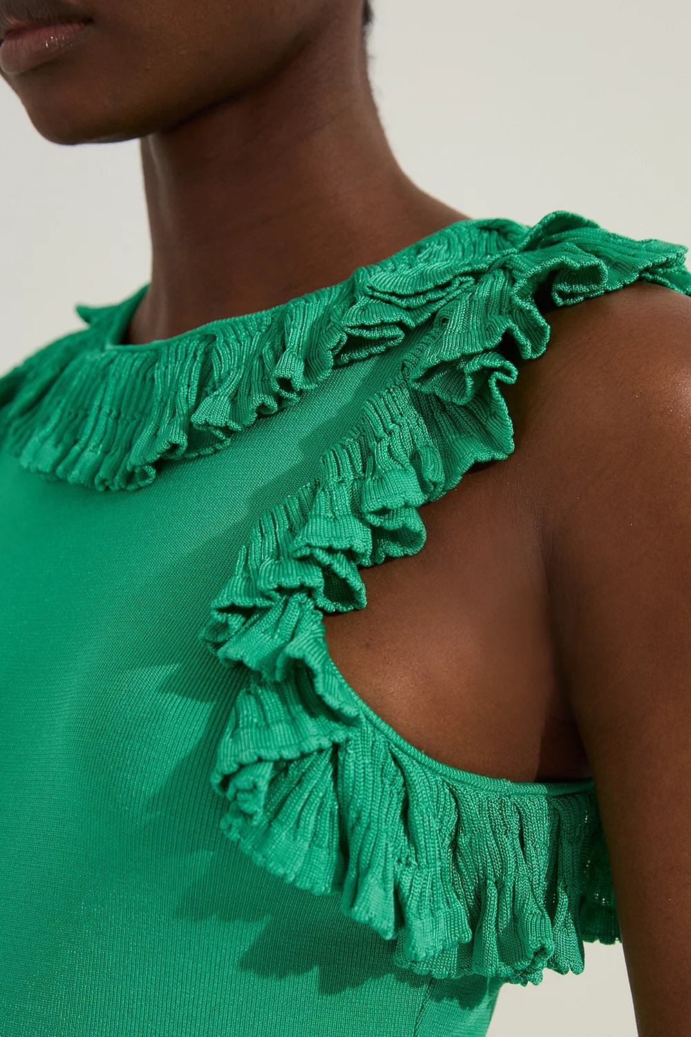 Ruffle Trim Knitted Top BKK24524 3 Ruffle Trim Knitted Top BKK24524