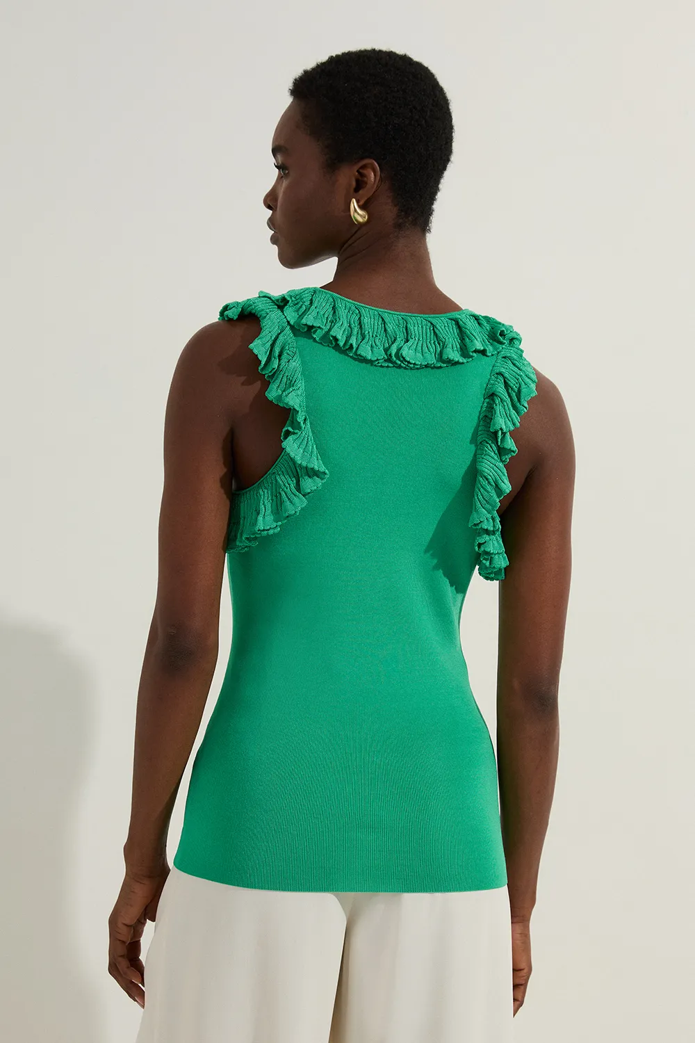 Ruffle Trim Knitted Top BKK24524 5 Ruffle Trim Knitted Top BKK24524