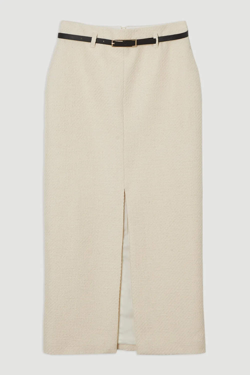 Textured Tweed Tailored Pencil Skirt BKK24598