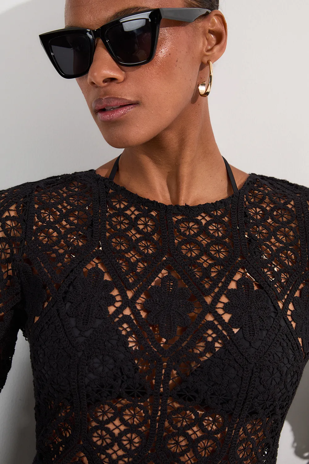 Beach Crochet Mini Dress BKK24708