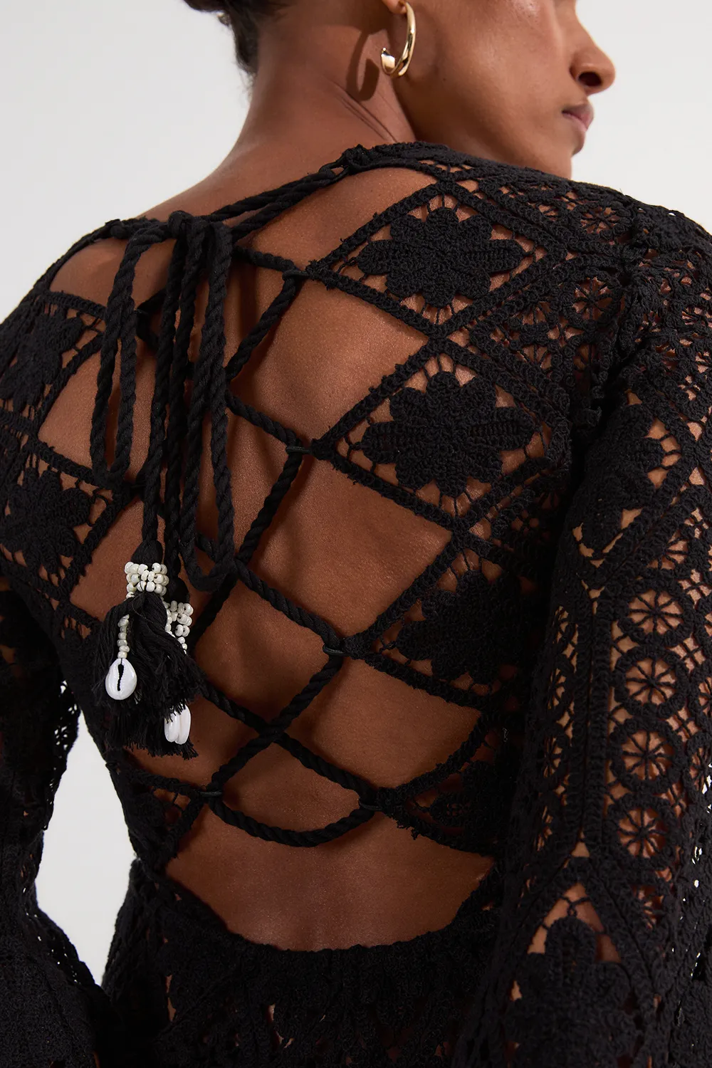 Beach Crochet Mini Dress BKK24708 3 Beach Crochet Mini Dress BKK24708