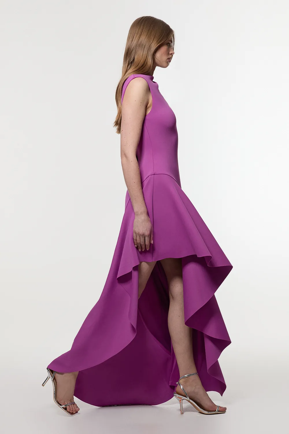 Scuba Drama Ruffle Hem Woven Maxi Dress BKK22692 3 Scuba Drama Ruffle Hem Woven Maxi Dress BKK22692