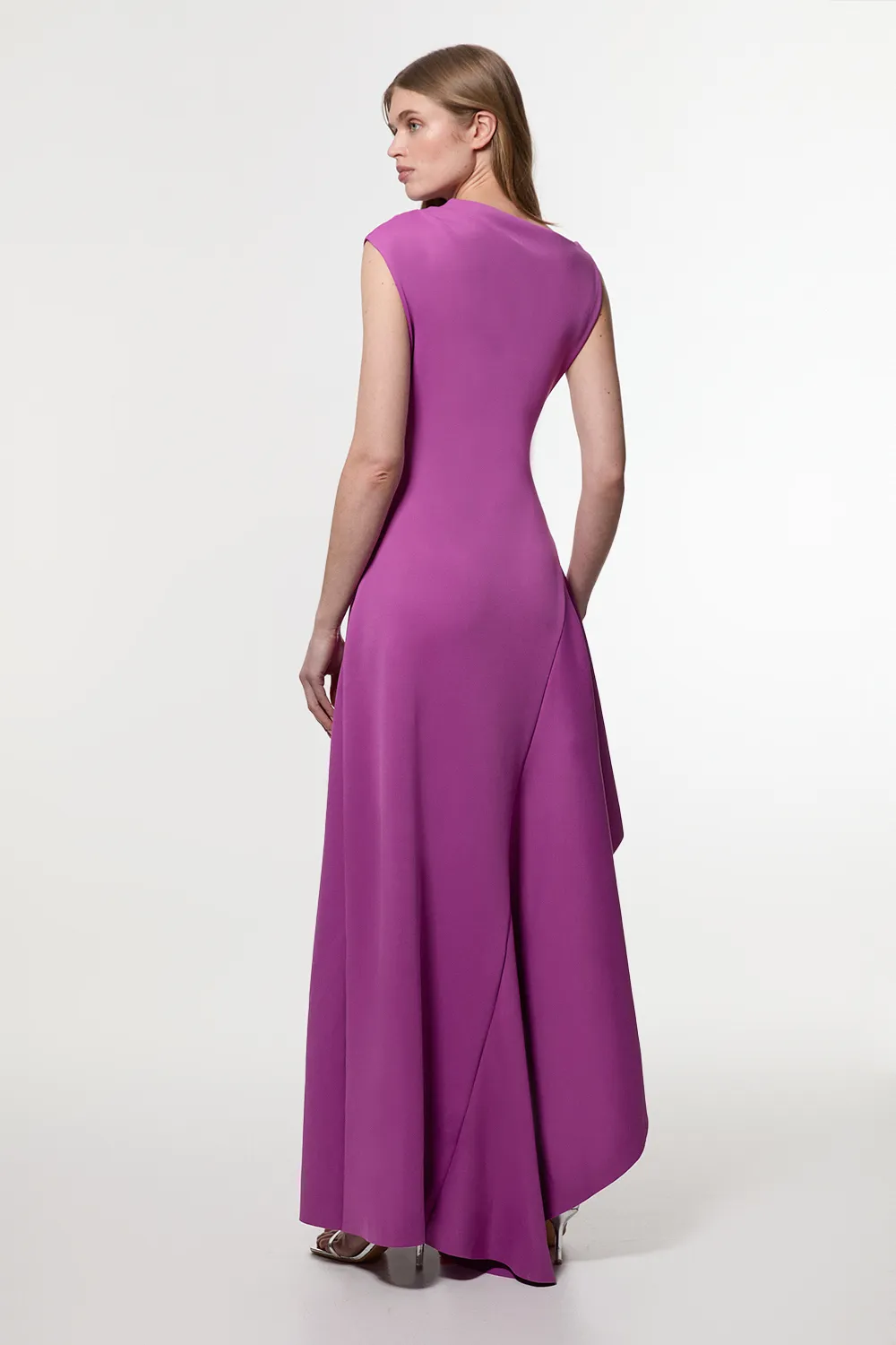 Scuba Drama Ruffle Hem Woven Maxi Dress BKK22692 5 Scuba Drama Ruffle Hem Woven Maxi Dress BKK22692