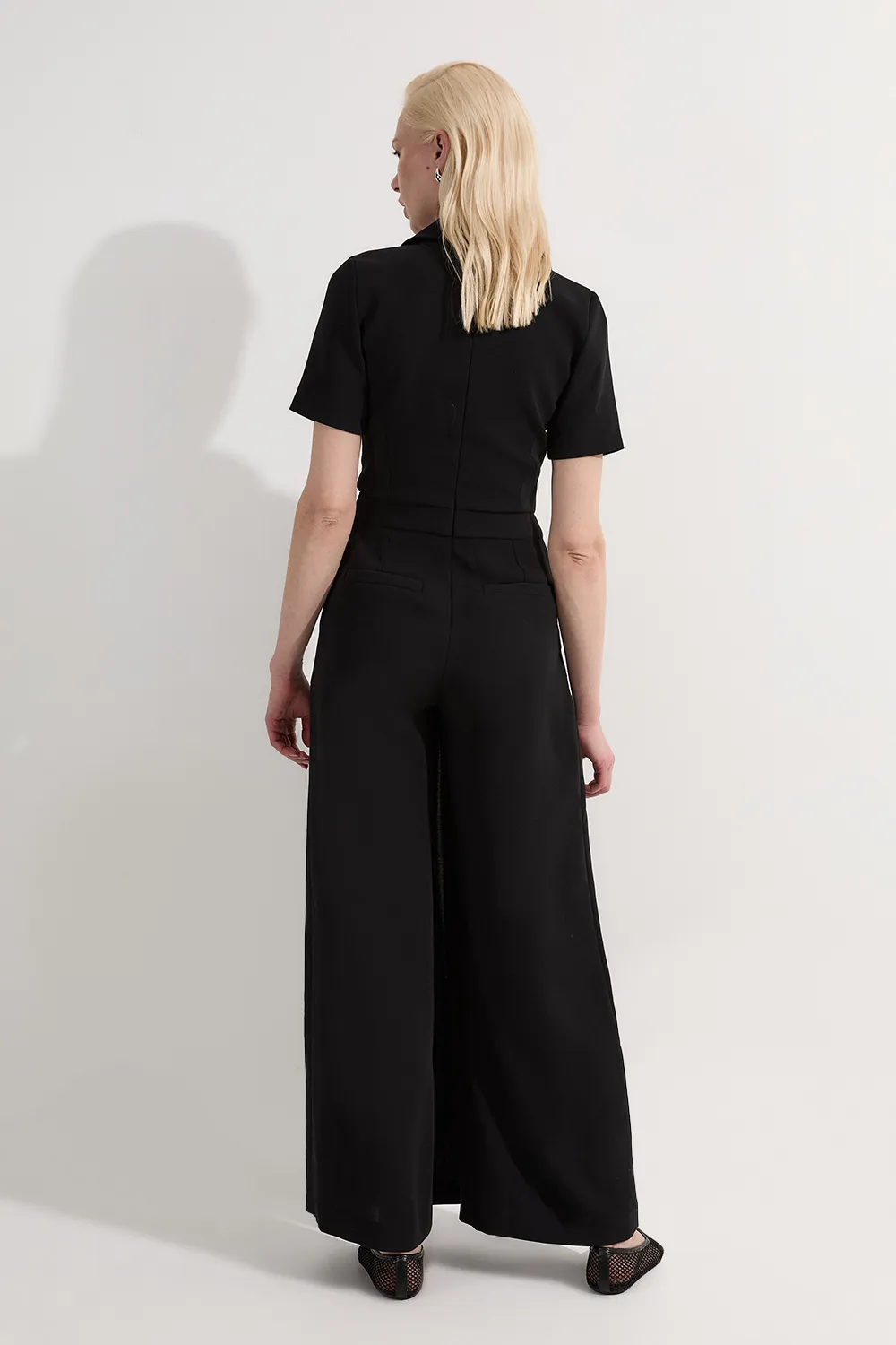 Soft Tailored Pleated Belted Jumpsuit BKK24778