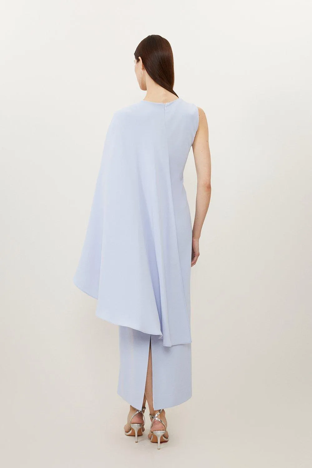 Petite Fluid Tailored Asymmetric One Shoulder Drape Dress BKK17841 5 Petite Fluid Tailored Asymmetric One Shoulder Drape Dress BKK17841