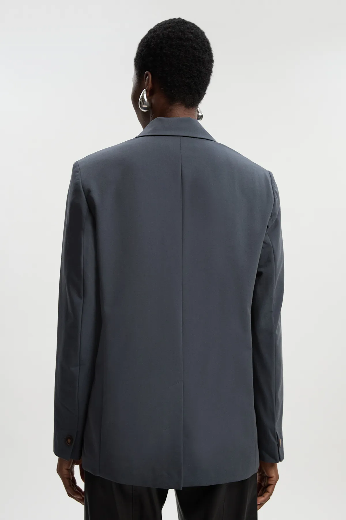 Tailored Twill Essential Single Breasted Oversized Blazer BKK24846 5 Tailored Twill Essential Single Breasted Oversized Blazer BKK24846