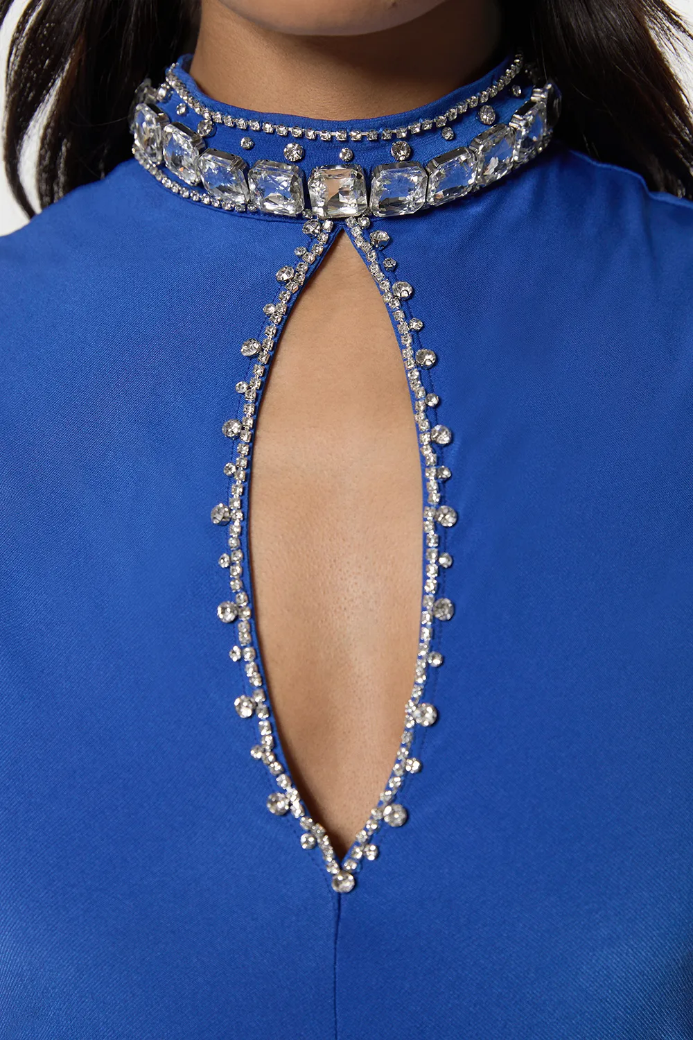 Embellished Jersey Crepe Maxi Dress BKK24875