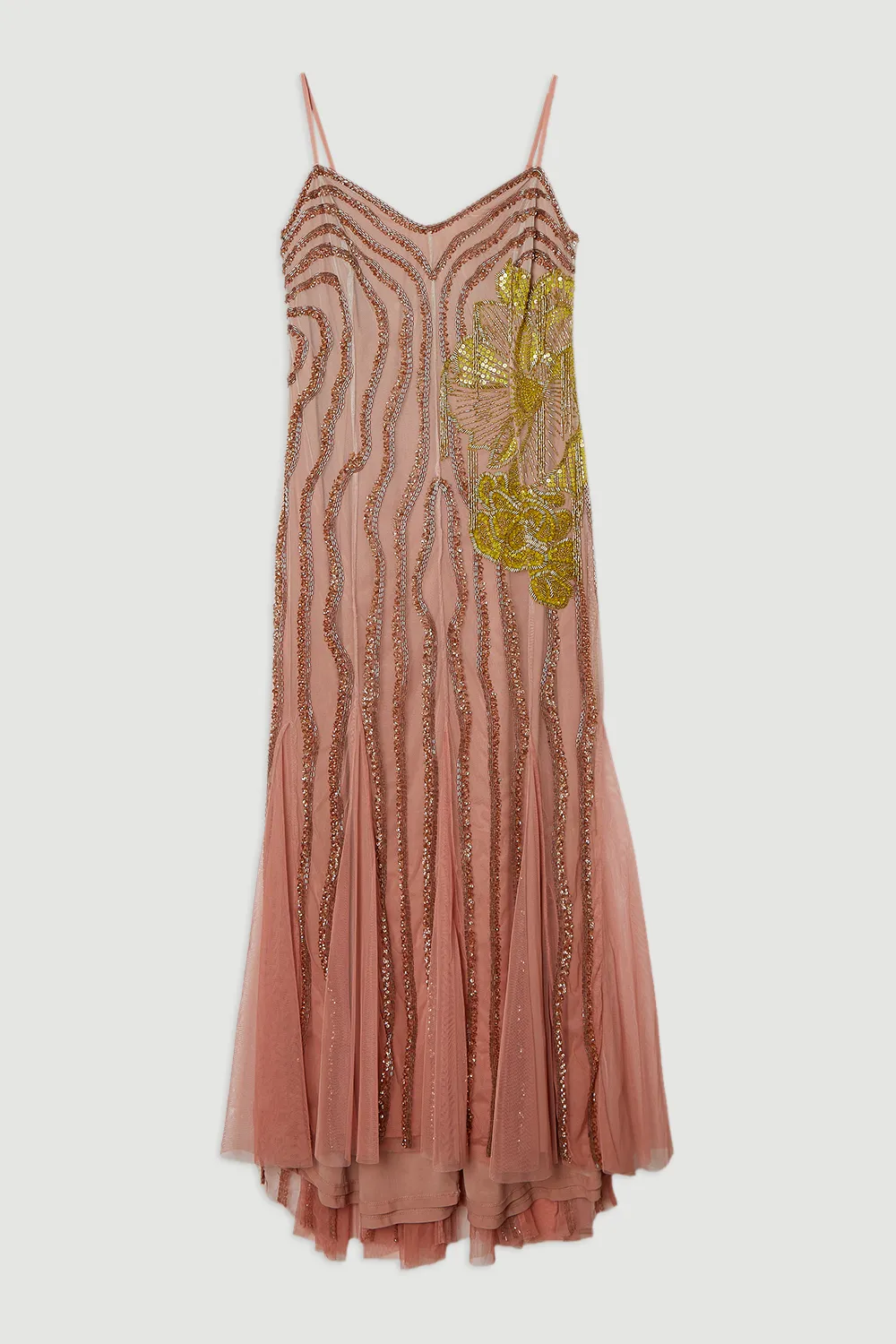 Digital Ophelia Ombre Beaded Strapless Woven Maxi Dress BKK24974 4 Digital Ophelia Ombre Beaded Strapless Woven Maxi Dress BKK24974