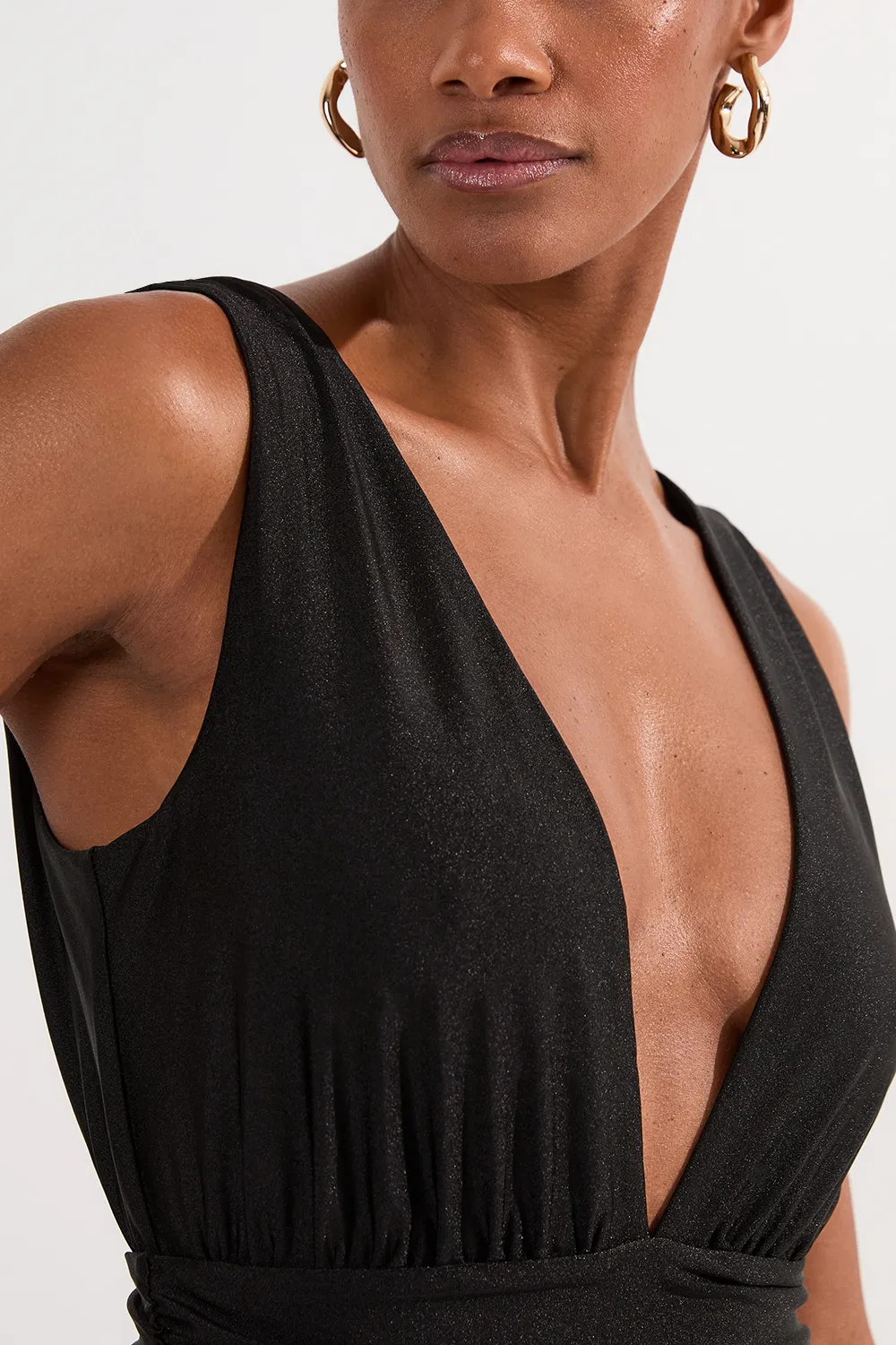 Flower Corsage Plunge Swimsuit BKK25038 3 Flower Corsage Plunge Swimsuit BKK25038