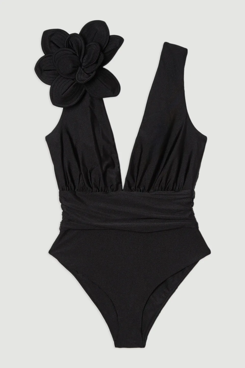 Flower Corsage Plunge Swimsuit BKK25038 4 Flower Corsage Plunge Swimsuit BKK25038