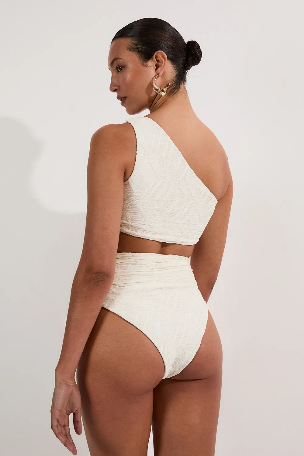 Textured Gold Trim Bikini Bottoms BKK25052