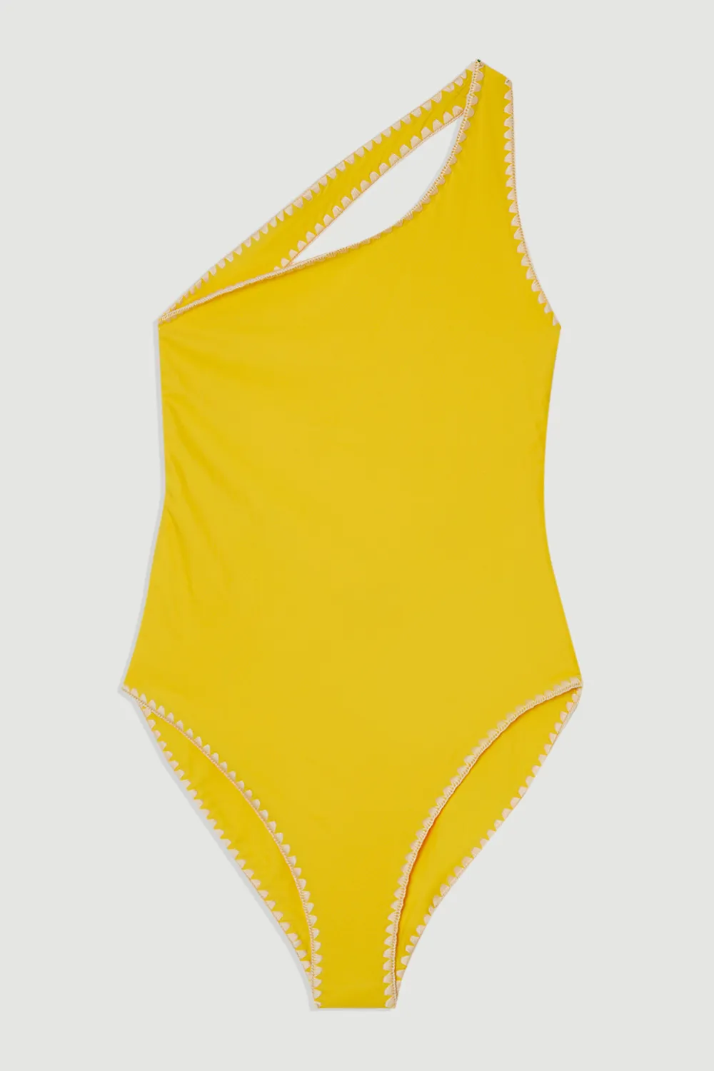 Stitch Detail One Shoulder Cut Out Swimsuit BKK25061 4 Stitch Detail One Shoulder Cut Out Swimsuit BKK25061