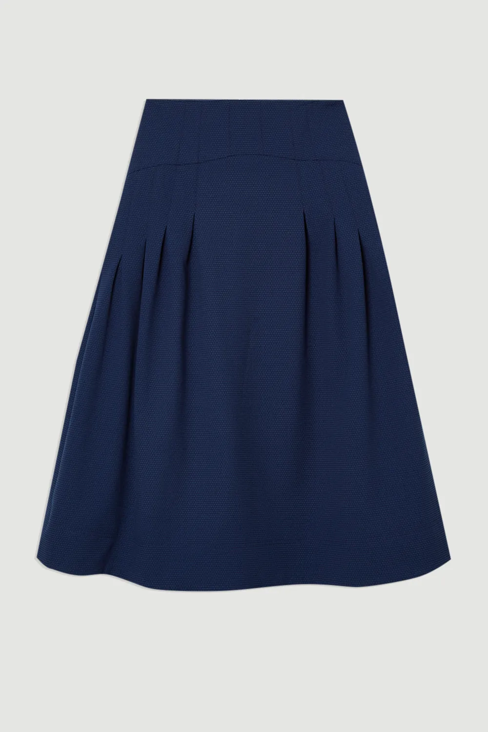 Tailored Textured Full Midi Skirt BKK25069