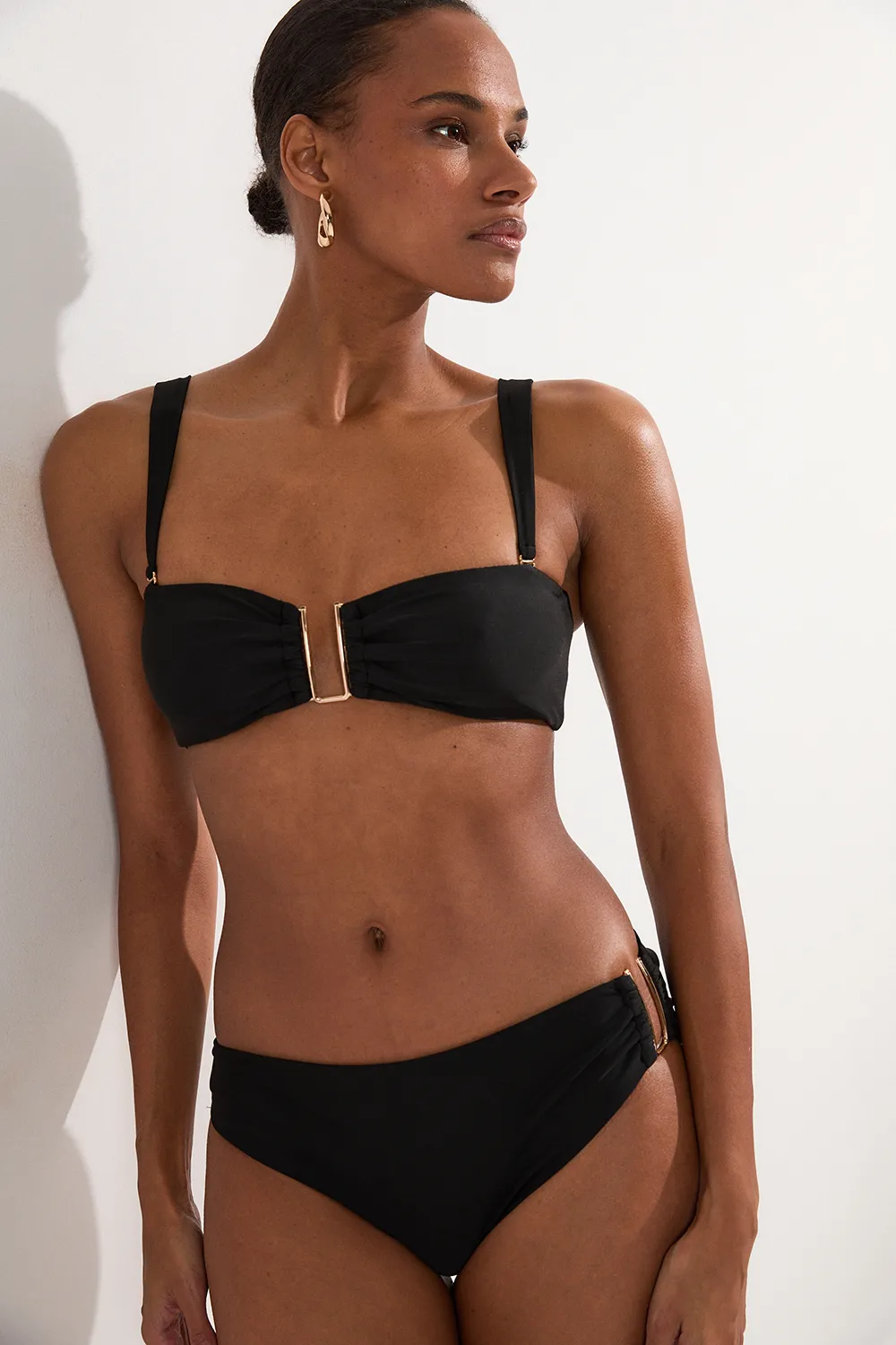 Bikini Bottoms With Gold Trim BKK25130