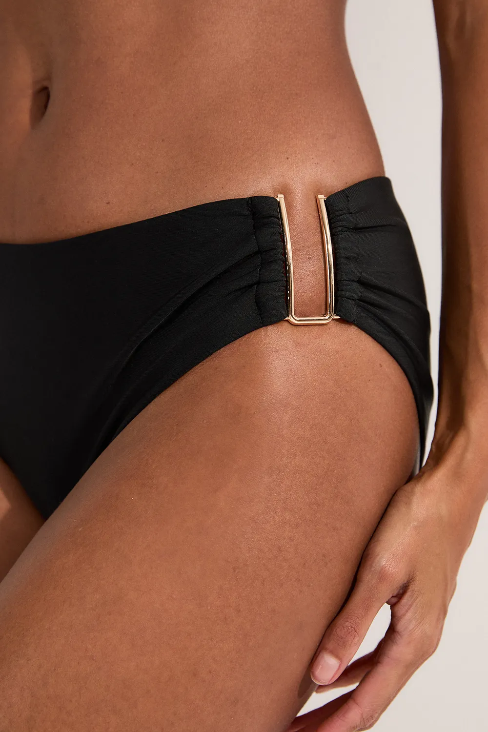 Bikini Bottoms With Gold Trim BKK25130