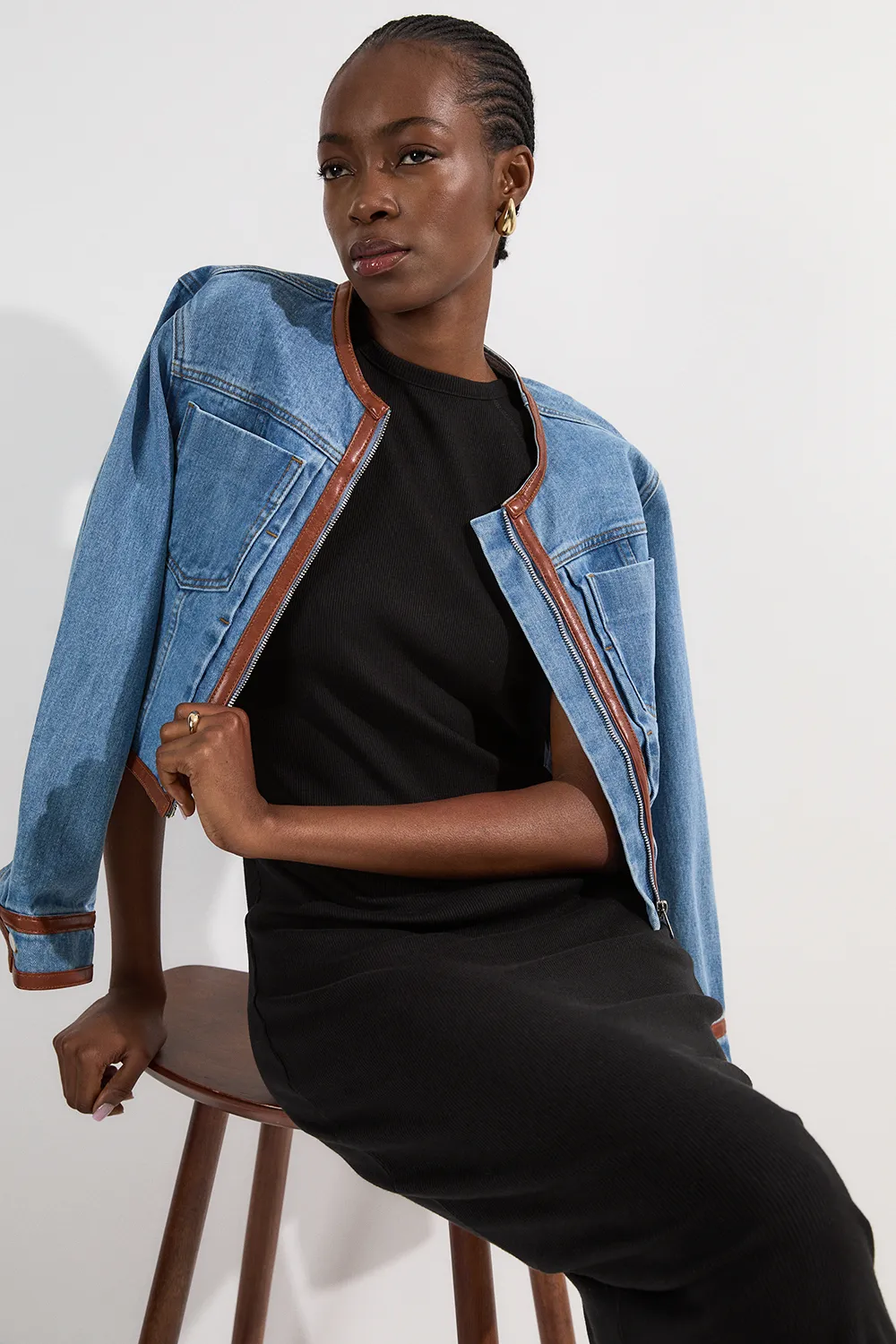 Petite Compact Jersey Rib Cap Sleeve Maxi Dress BKK25216