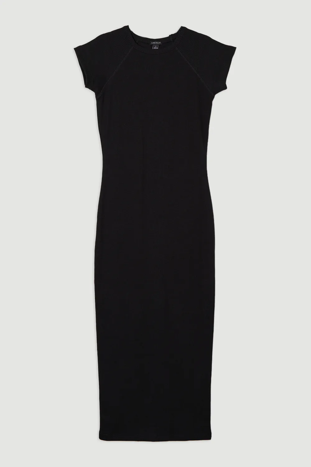 Petite Compact Jersey Rib Cap Sleeve Maxi Dress BKK25216