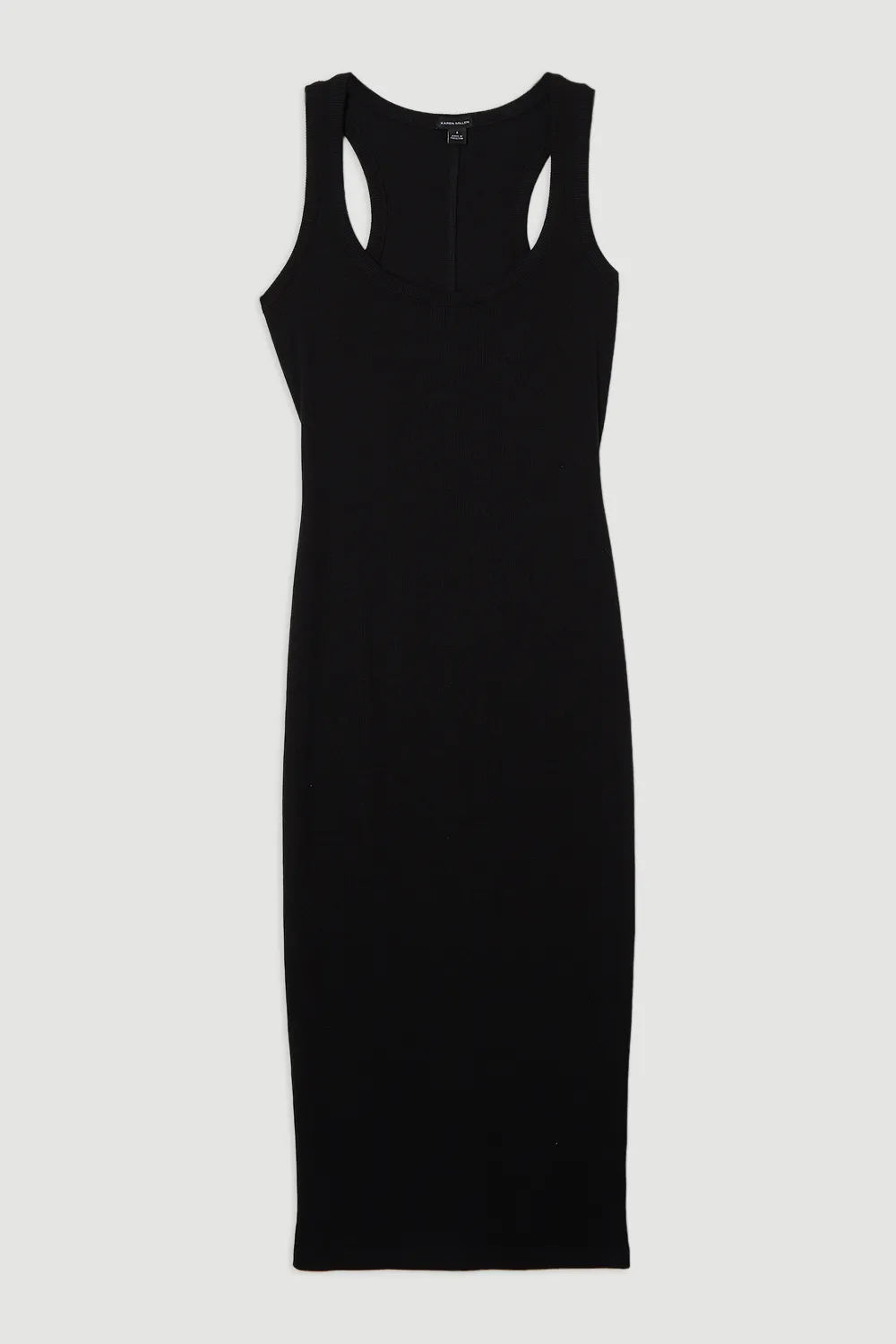 Petite Compact Jersey Rib Racer Maxi Dress BKK25219