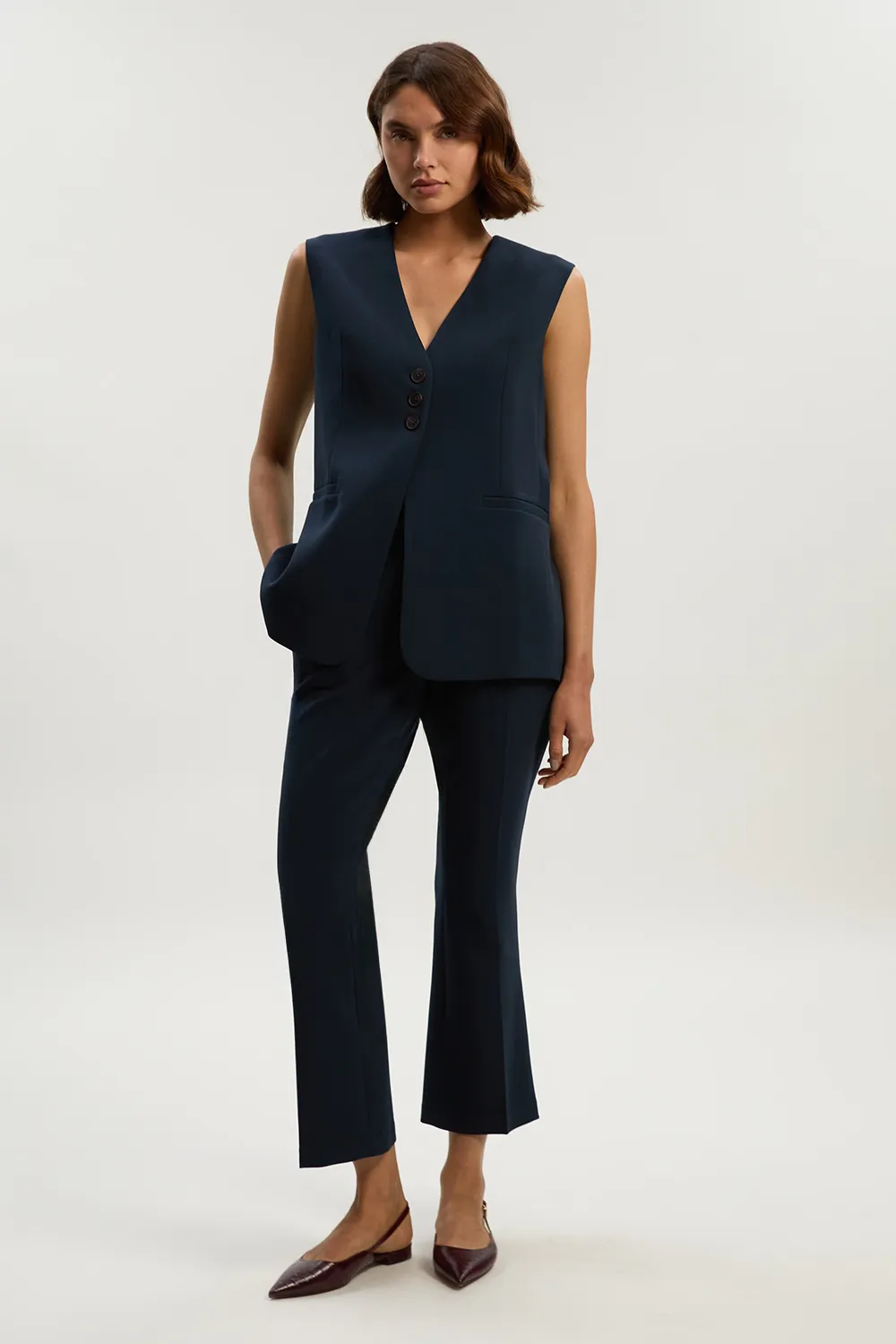 Compact Essential Tailored Slim Leg Trouser BKK25255