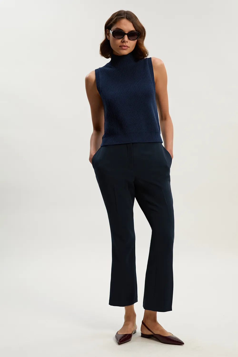 Compact Essential Tailored Slim Leg Trouser BKK25255 3 Compact Essential Tailored Slim Leg Trouser BKK25255