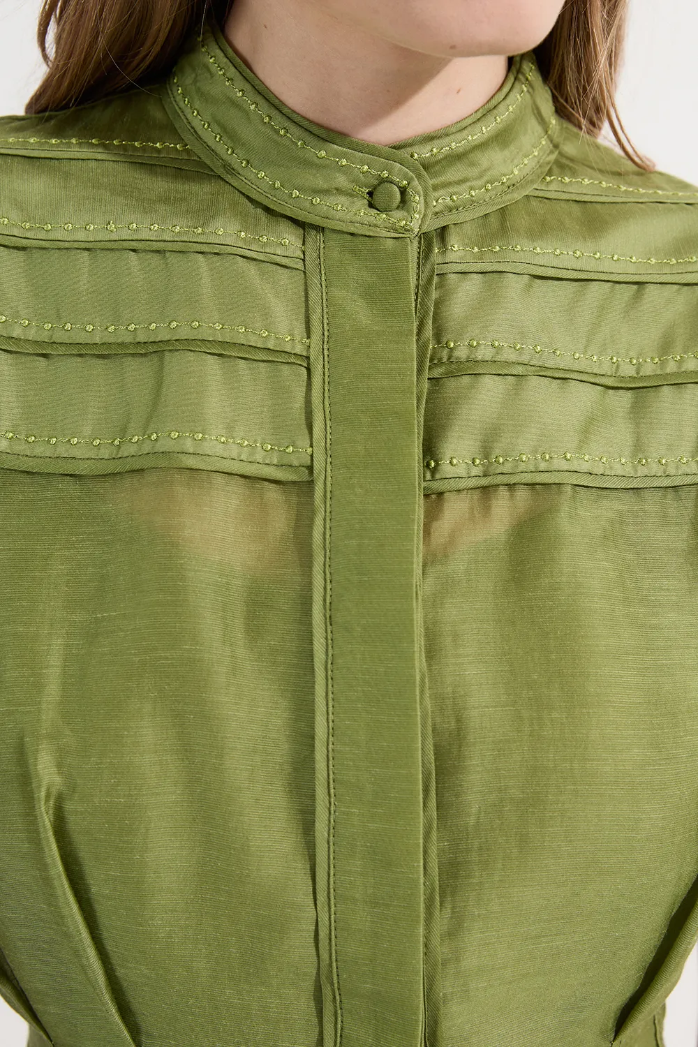 Archive Collection - Layered Detail Button Woven Shirt BKK25266 5 Archive Collection - Layered Detail Button Woven Shirt BKK25266