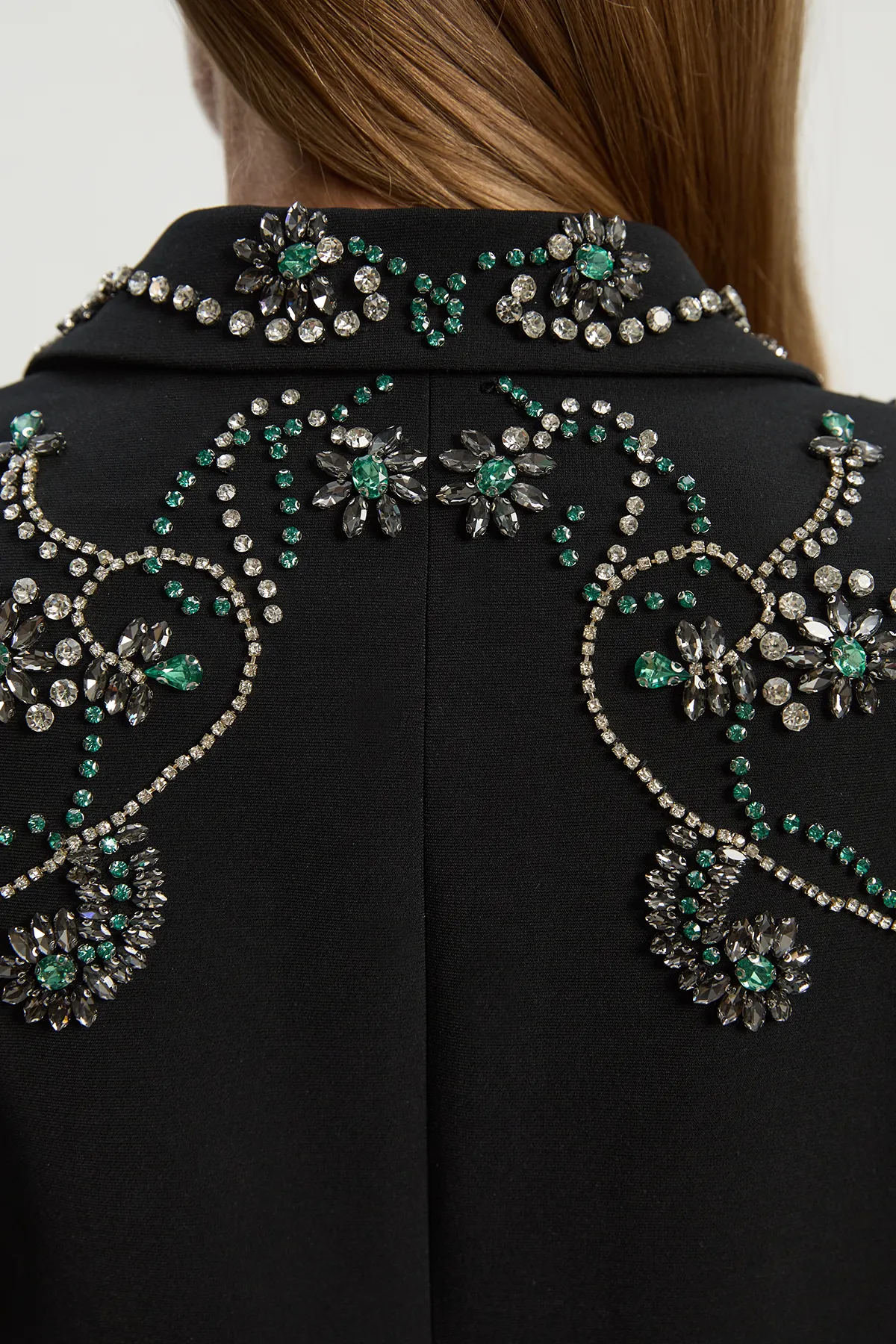 Crystal Embellished Tailored Single Breasted Blazer BKK25336 5 Crystal Embellished Tailored Single Breasted Blazer BKK25336