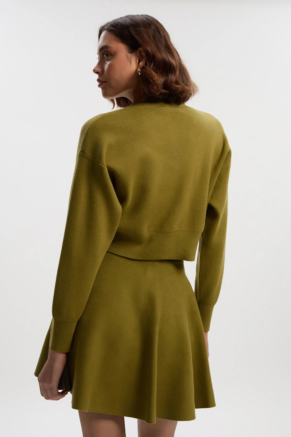 Compact Yarn Full Knitted Skirt BKK25346