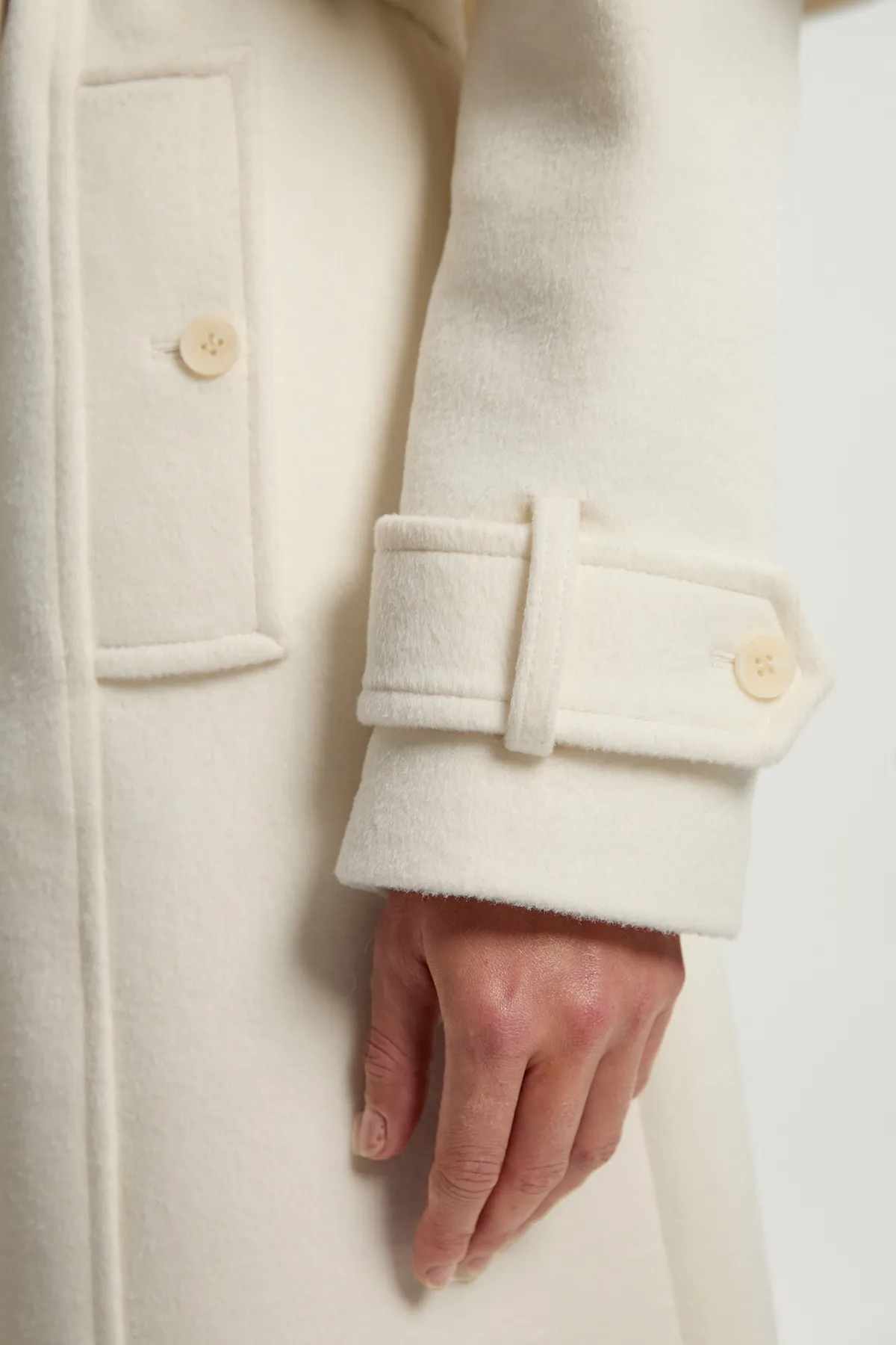 Brushed Wool Pu Mix Placed Floral Embroidery Applique Tailored Cape Full Skirted Midi Coat BKK25360 5 Brushed Wool Pu Mix Placed Floral Embroidery Applique Tailored Cape Full Skirted Midi Coat BKK25360