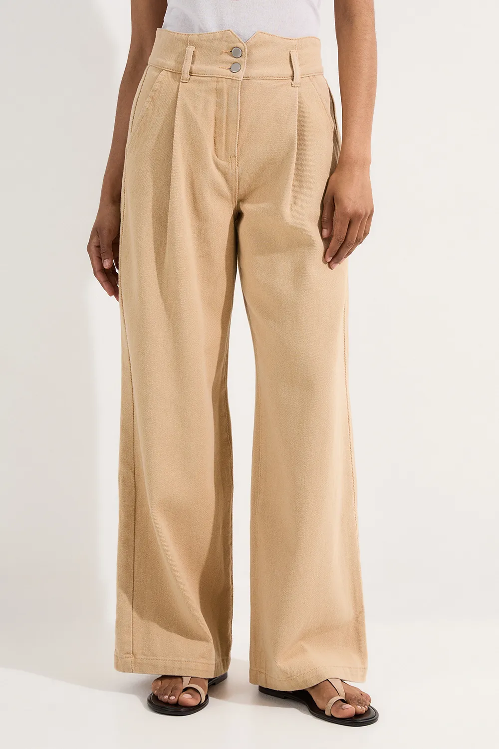 Tall Denim Wide Leg Pants BKK25433