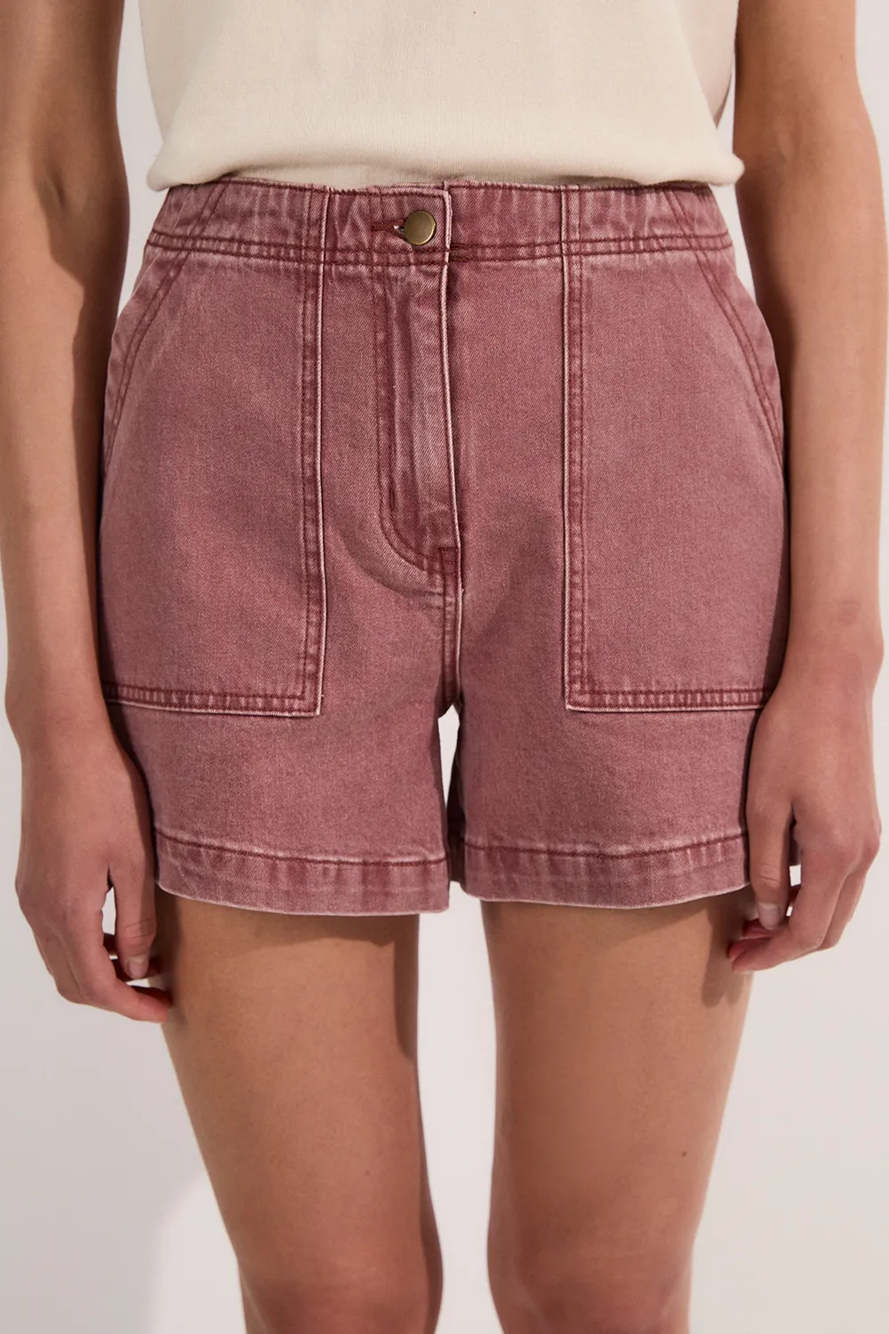 Colored Denim Tailored Short BKK25448