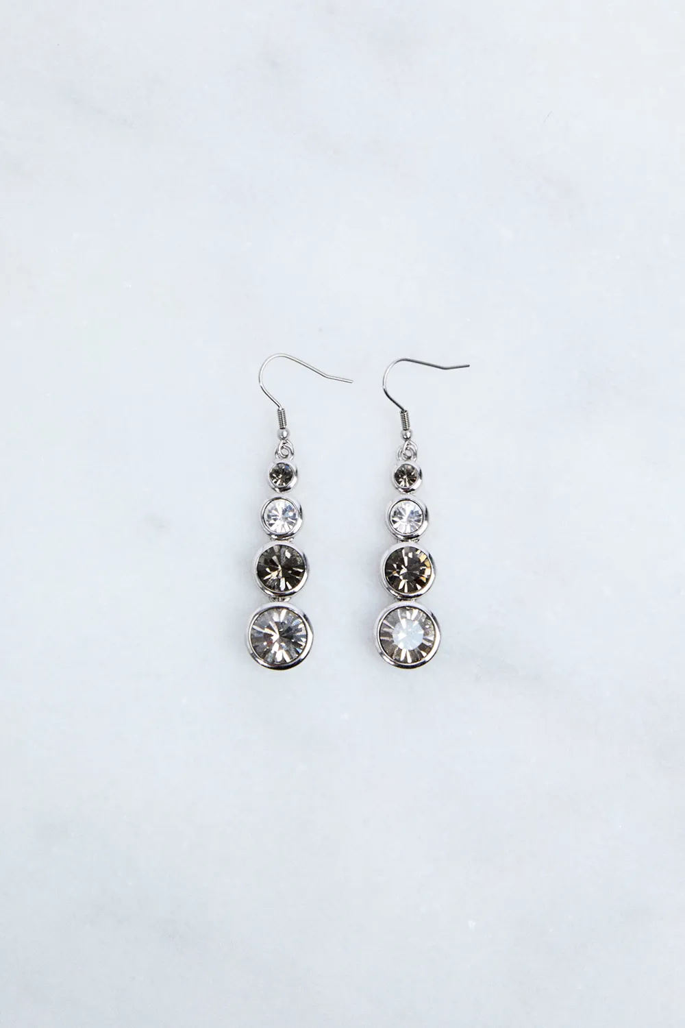 Hand Set European Crystal Teardrop Earrings BKK22785