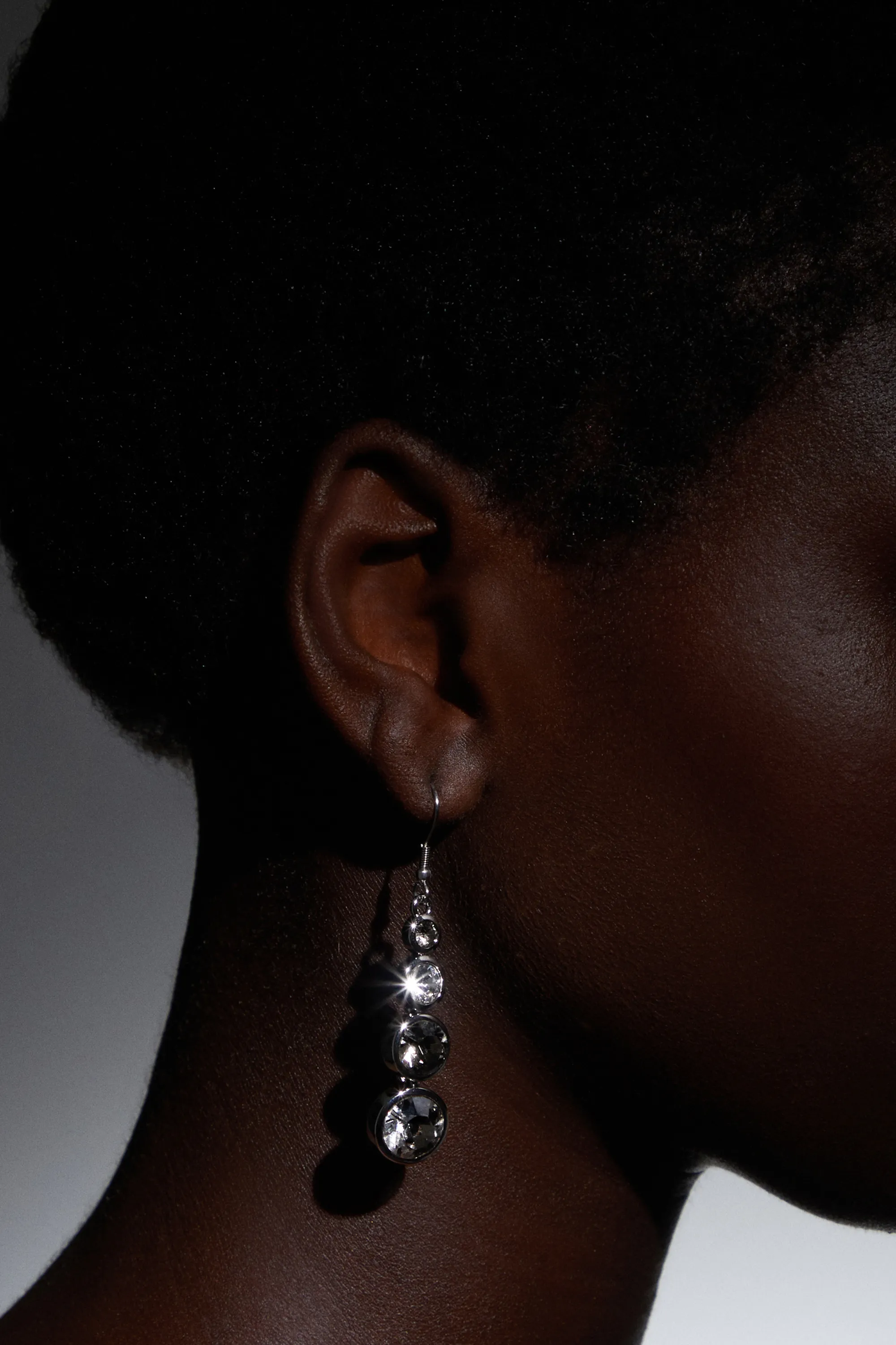 Hand Set European Crystal Teardrop Earrings BKK22785