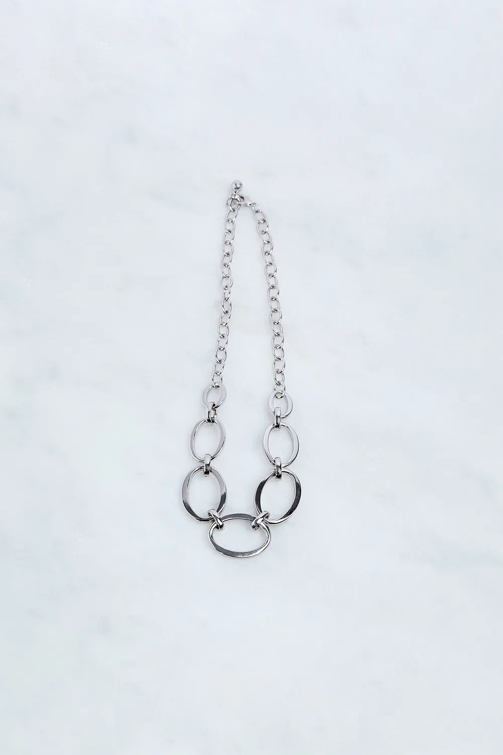 Hand Set European Crystal Oversized Chain Necklace BKK22794