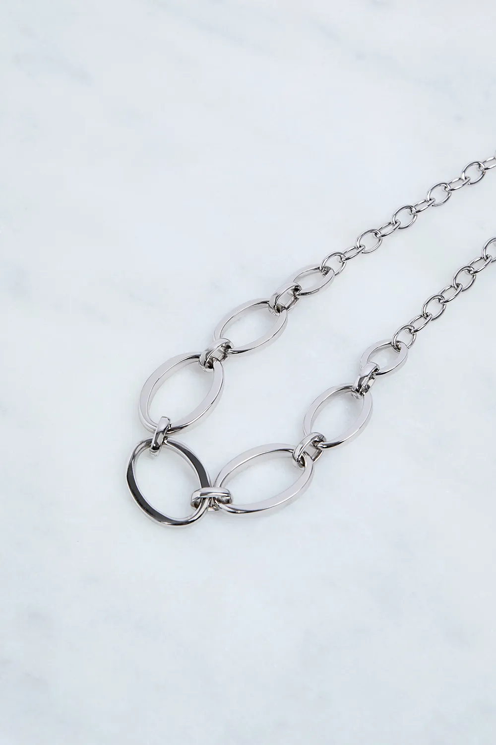 Hand Set European Crystal Oversized Chain Necklace BKK22794 3 Hand Set European Crystal Oversized Chain Necklace BKK22794