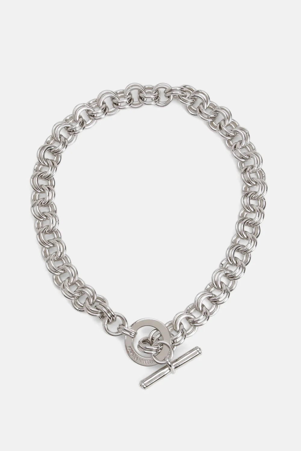 Hand Set European Crystal T-Bar Chain Necklace BKK22796