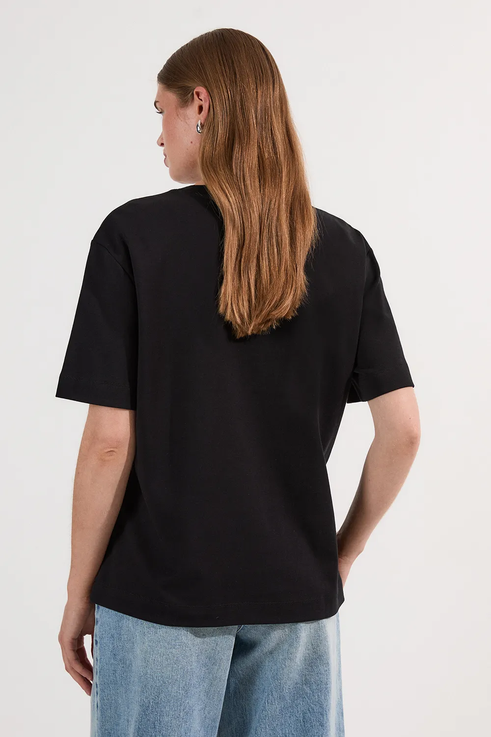 Heavyweight Relaxed Fit Cotton T-Shirt BKK25505 5 Heavyweight Relaxed Fit Cotton T-Shirt BKK25505