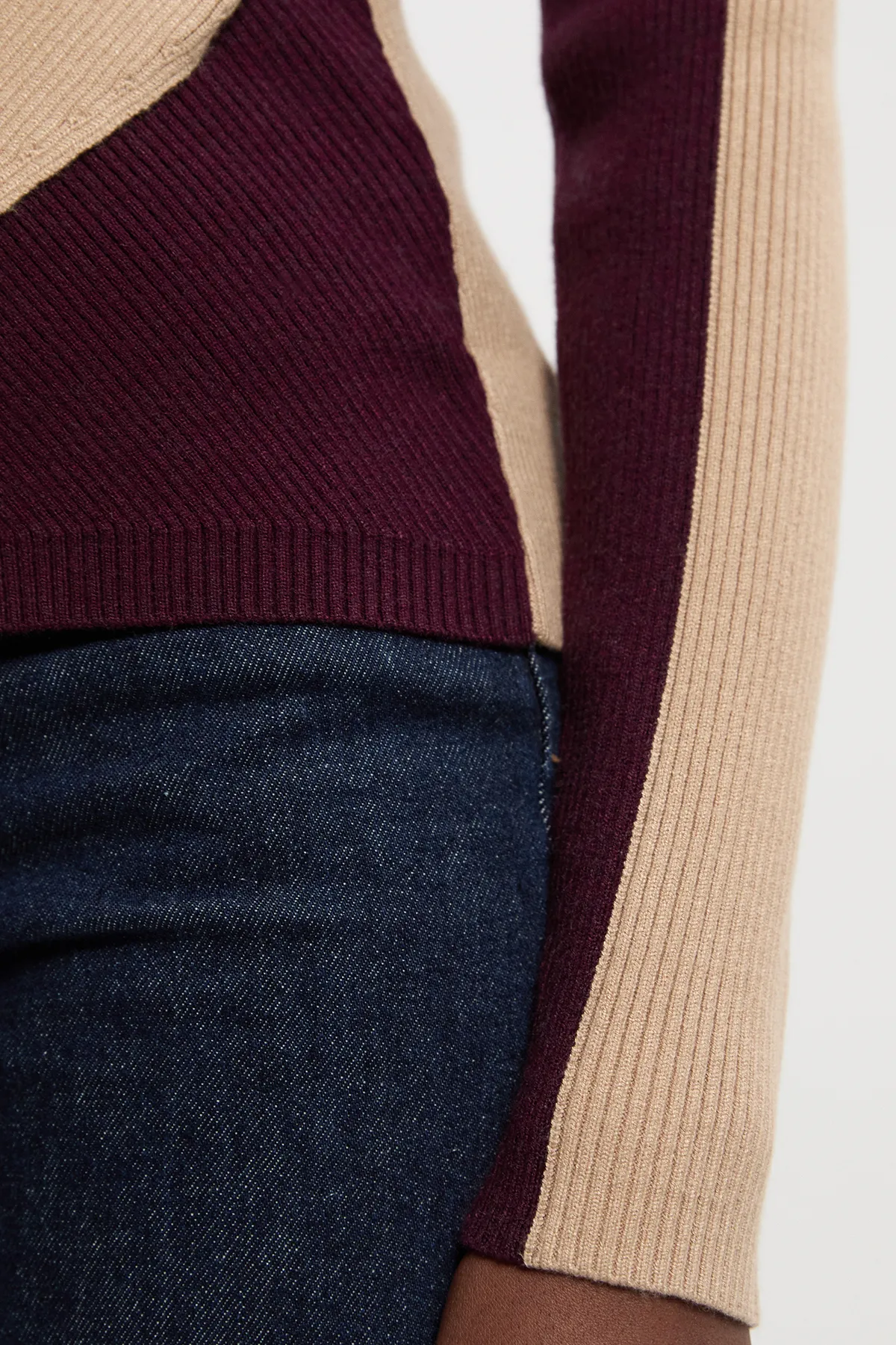 Soft Rib Wrap Front Knitted Jumper BKK25516