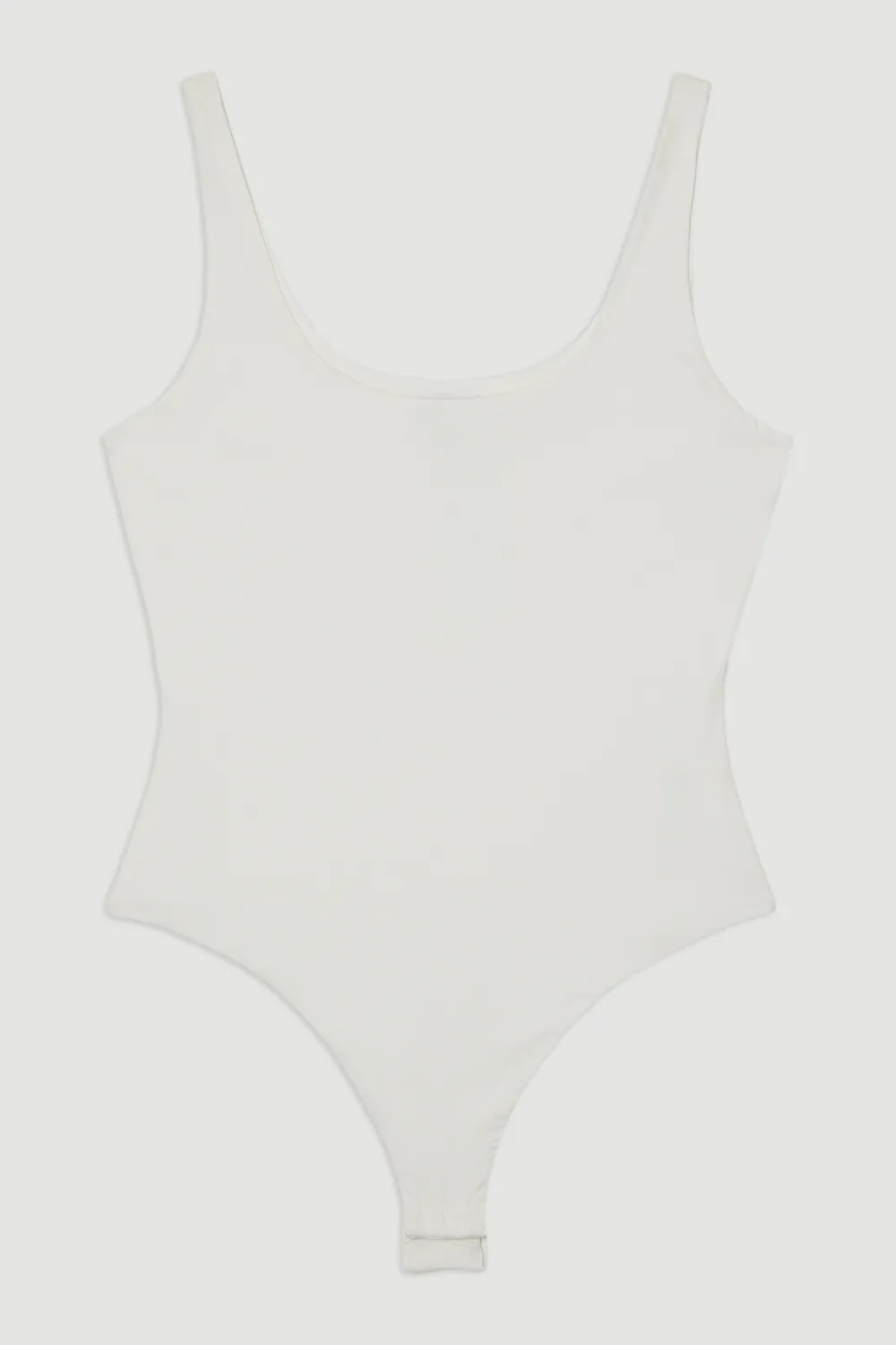 Stretch Cotton Sleeveless Scoop Neck Jersey Bodysuit BKK25656