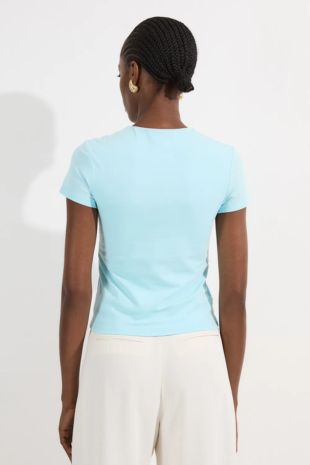 Stretch Cotton Short Sleeve Jersey Tshirt BKK25658 5 Stretch Cotton Short Sleeve Jersey Tshirt BKK25658