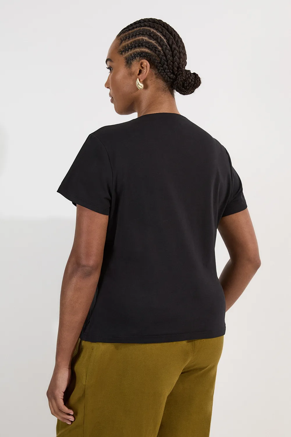 Plus Size Stretch Cotton T-Shirt BKK25679 5 Plus Size Stretch Cotton T-Shirt BKK25679