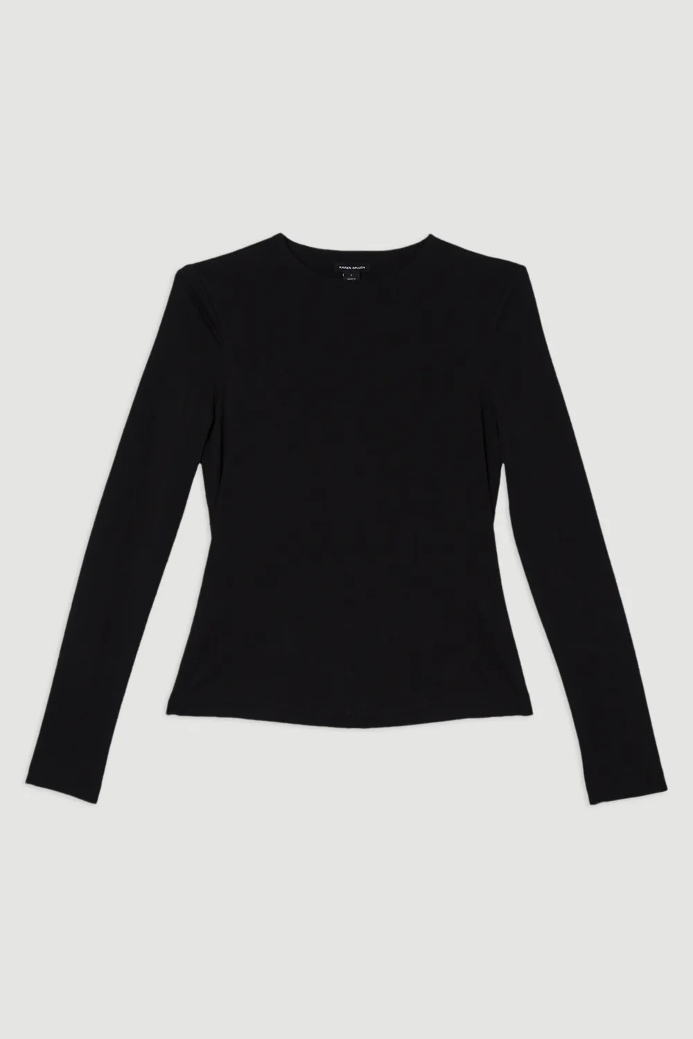 Plus Size Stretch Cotton Crew Neck Long Sleeve Top BKK25680 4 Plus Size Stretch Cotton Crew Neck Long Sleeve Top BKK25680