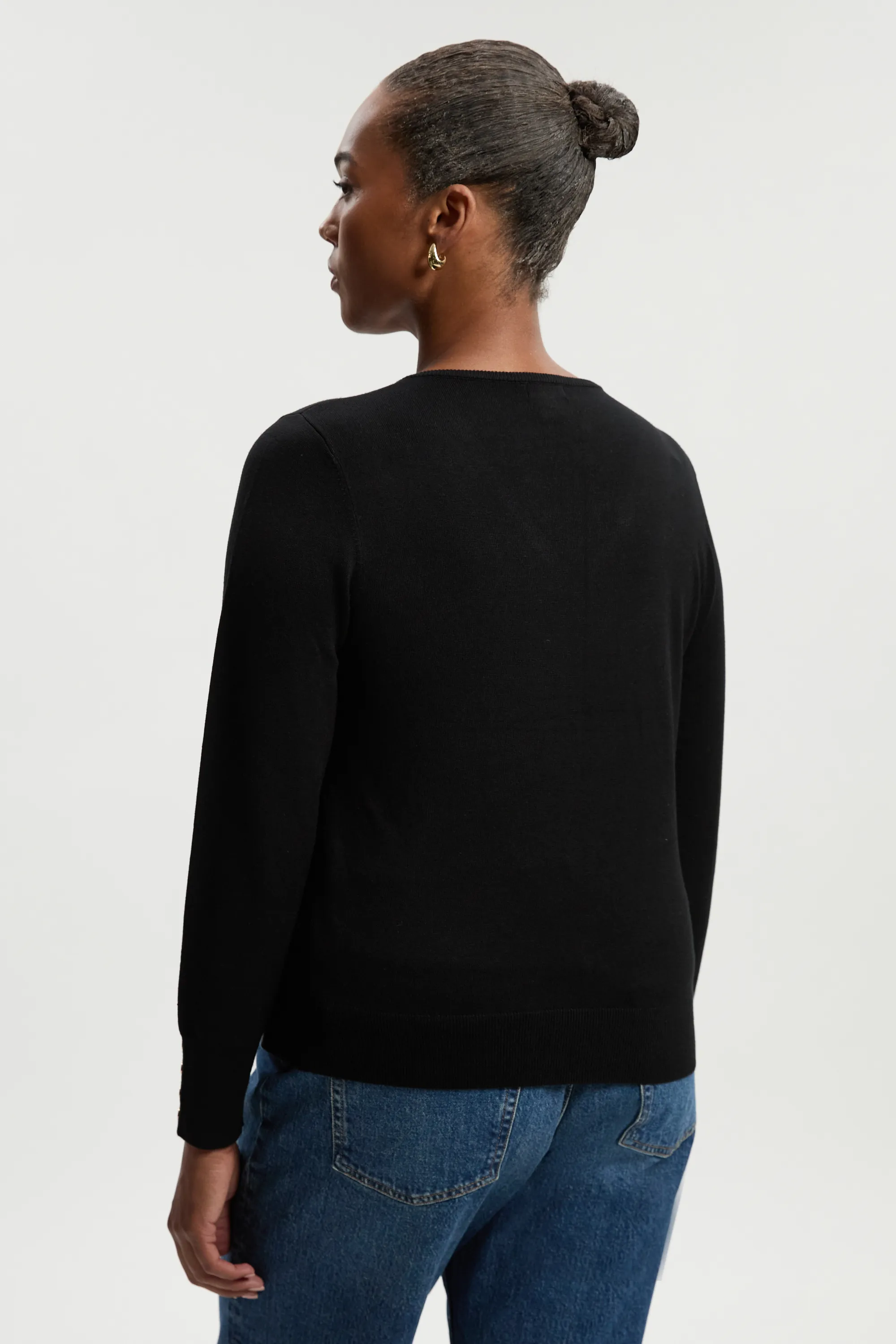 Plus Size Viscose Blend Knitted V Neck Jumper BKK25742