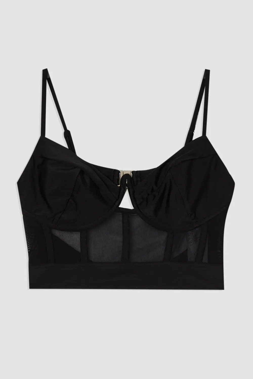 Panelled Mesh Cup Detail Bikini Top BKK25818 4 Panelled Mesh Cup Detail Bikini Top BKK25818