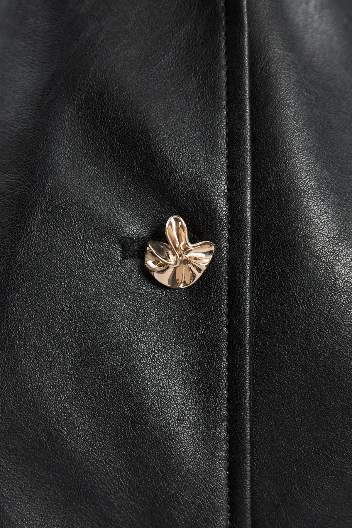 Faux Leather Button Detail Midi Pencil Dress BKK26077 3 Faux Leather Button Detail Midi Pencil Dress BKK26077