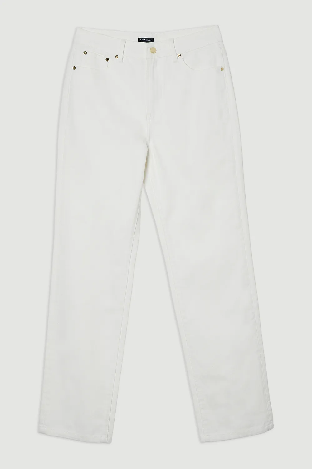 Rigid Denim High Rise Straight Leg Jean BKK26085