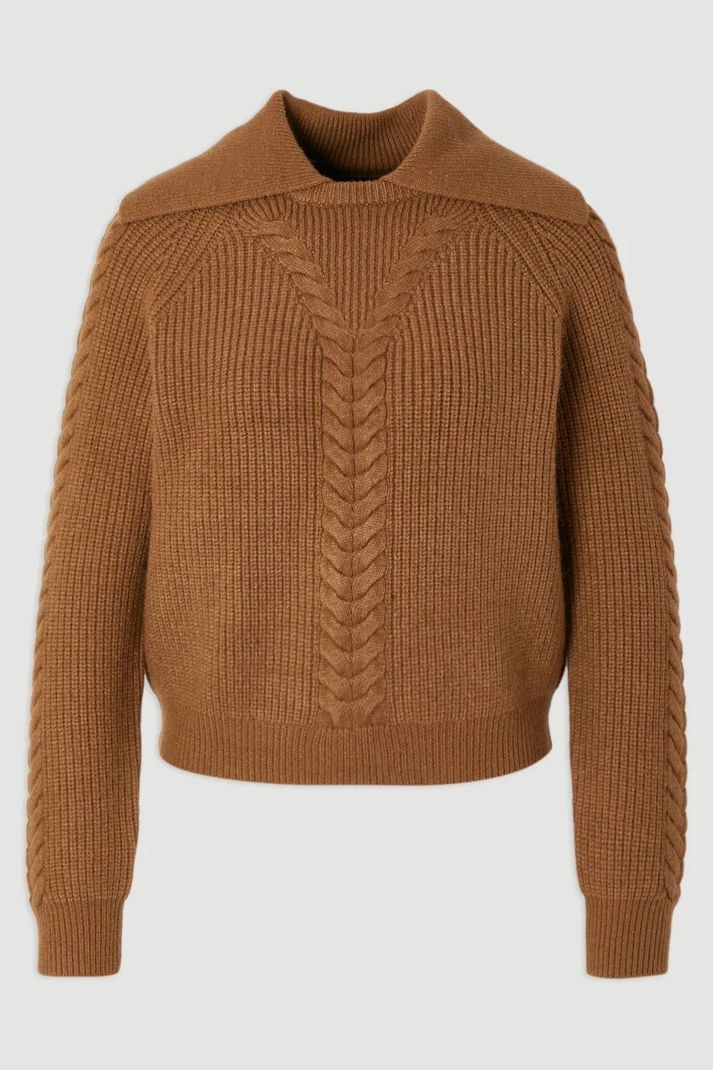 Cable Stitch Fly Collar Jumper BKK26140