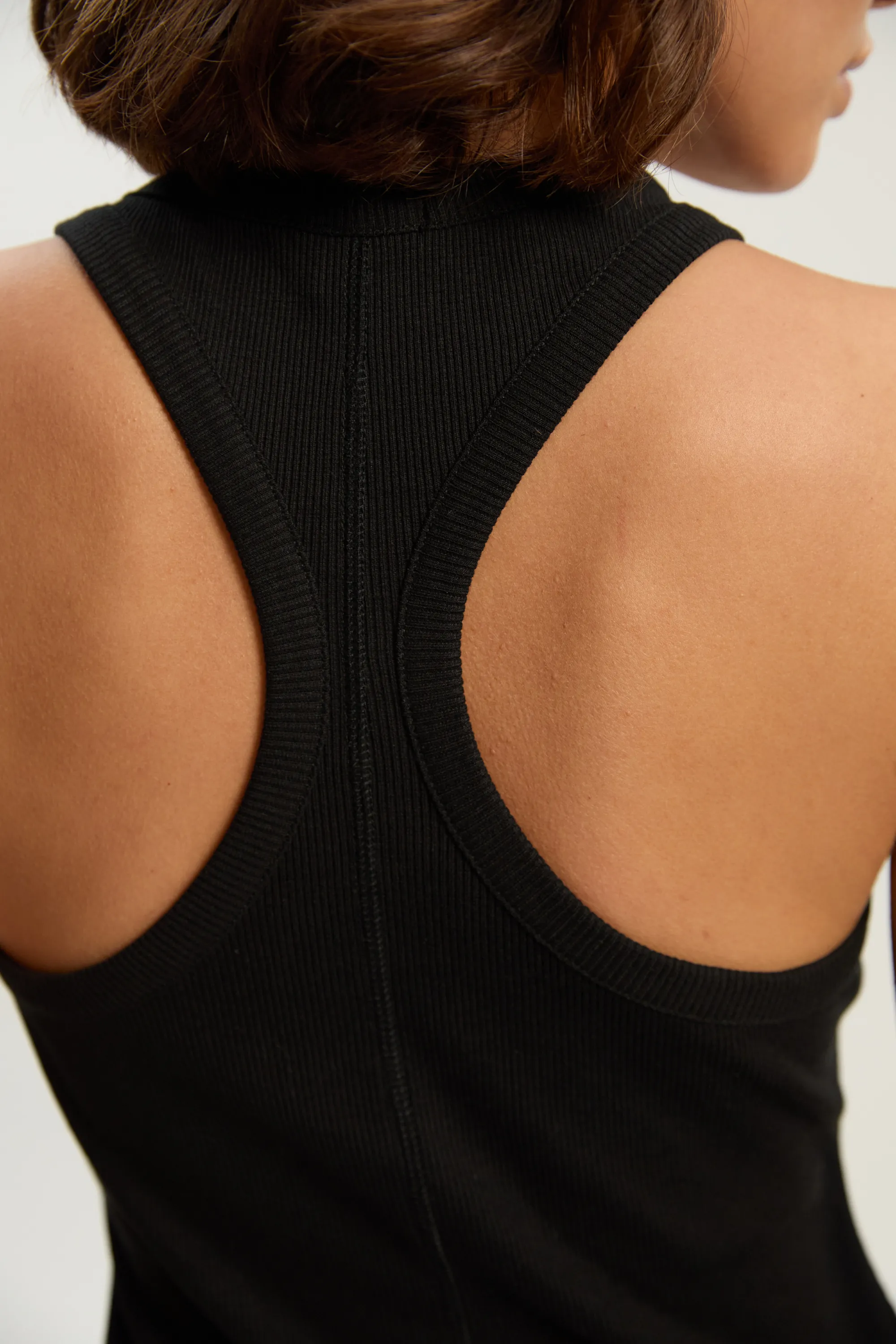 Compact Jersey Ribbed Racer Back Vest BKK26190 3 Compact Jersey Ribbed Racer Back Vest BKK26190