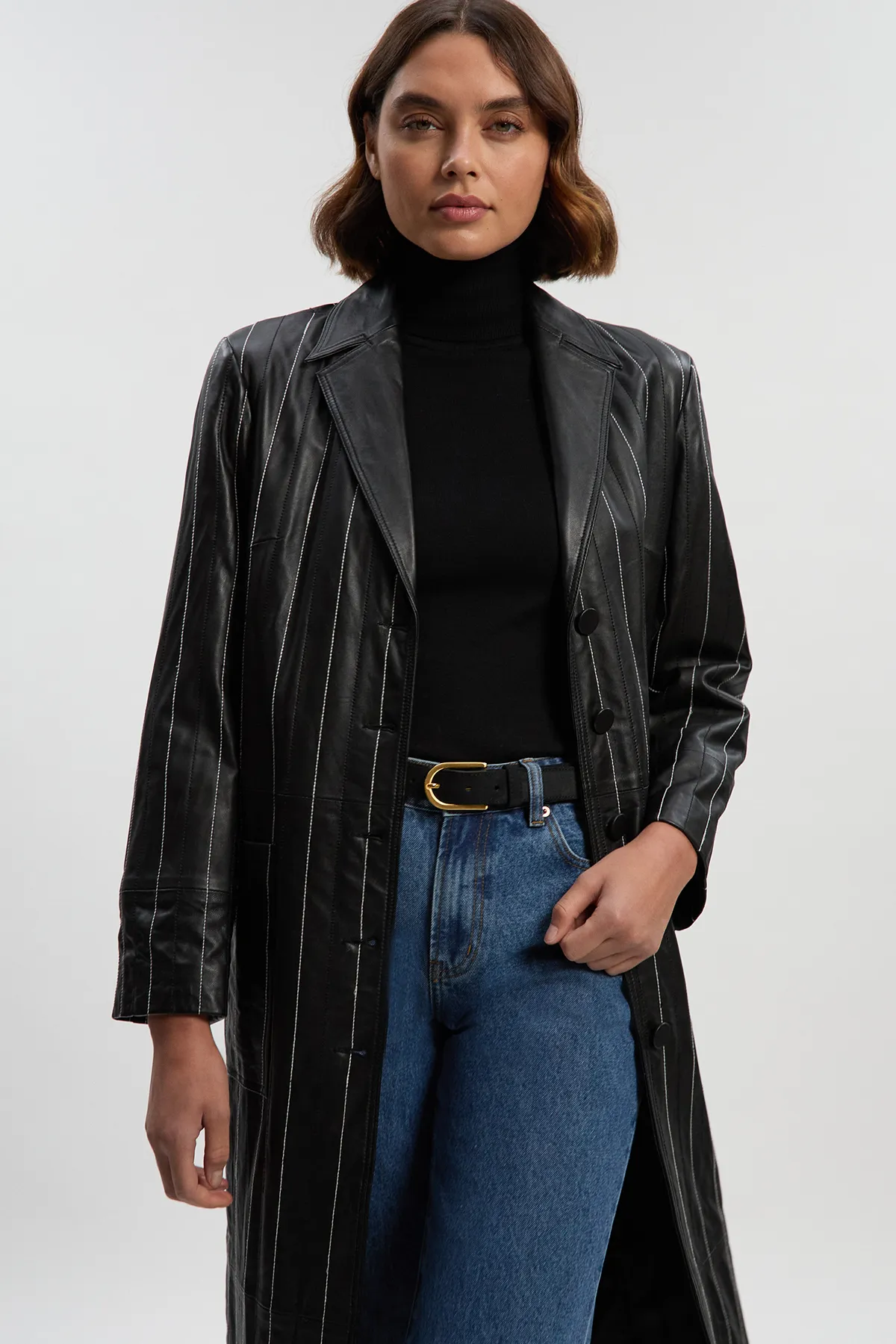 Viscose Blend Roll Neck Knit Jumper BKK26196