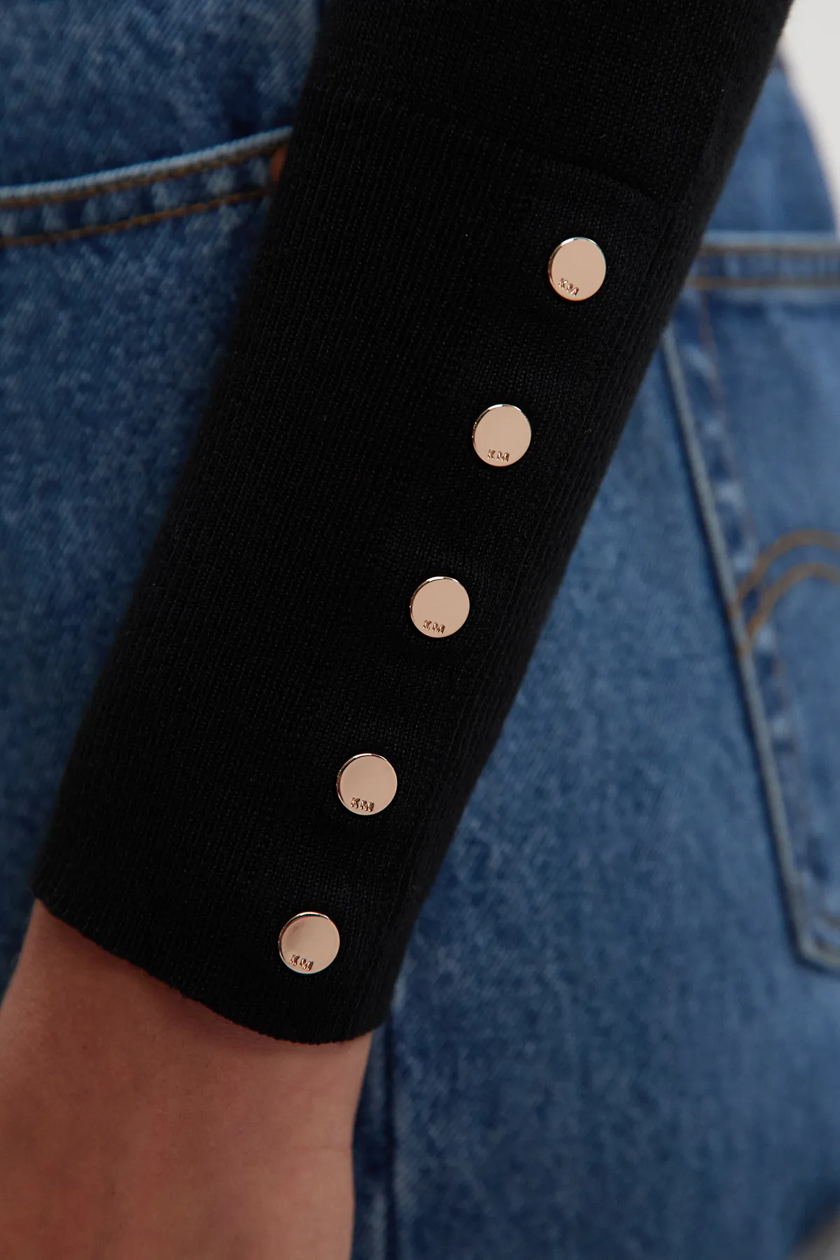 Viscose Blend Roll Neck Knit Jumper BKK26196